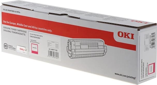 Toner, OKI, 46471102, rendiment 7000 faqe, magenta