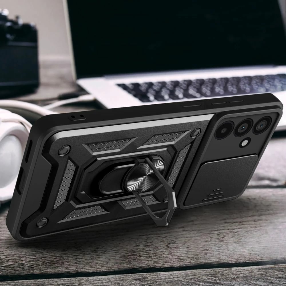 Mbështjellës Tech-Protect CamShield Pro për Samsung Galaxy M55 5G, i zi