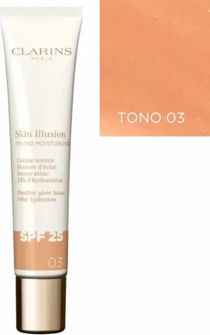 Fondatinë me ngjyrë Clarins Skin Illusion 03, 40ml unisex