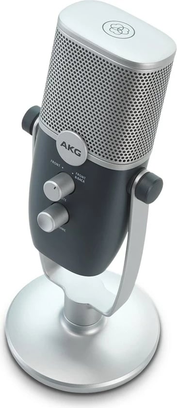 Mikrofon AKG Ara, USB kondensator profesional, blu-argjendtë