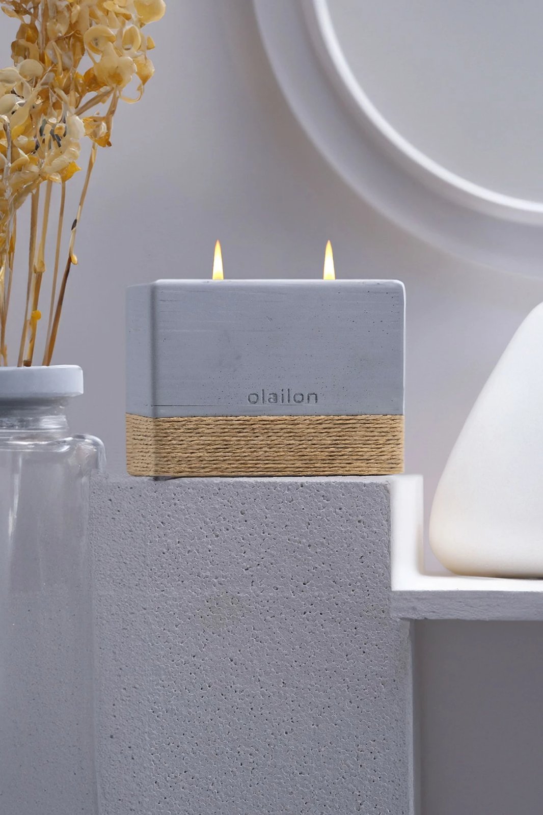 Qiri aromatik Harmony, ngjyrë gri, Evila Originals