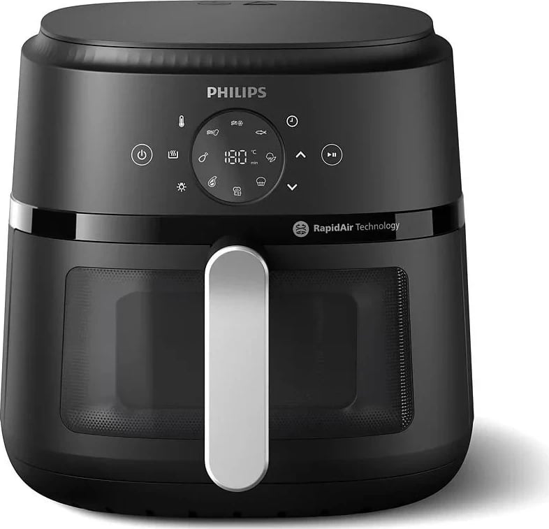 Frytkownicë Philips Ovi XL NA231, pa yndyrë, e zezë