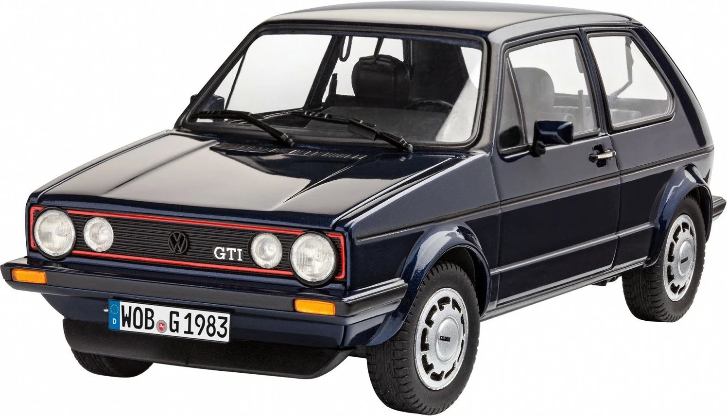 Set modelimi makine Revell Golf GTI Pirelli 1:24, 118 pjesë, me ngjyra dhe brushë
