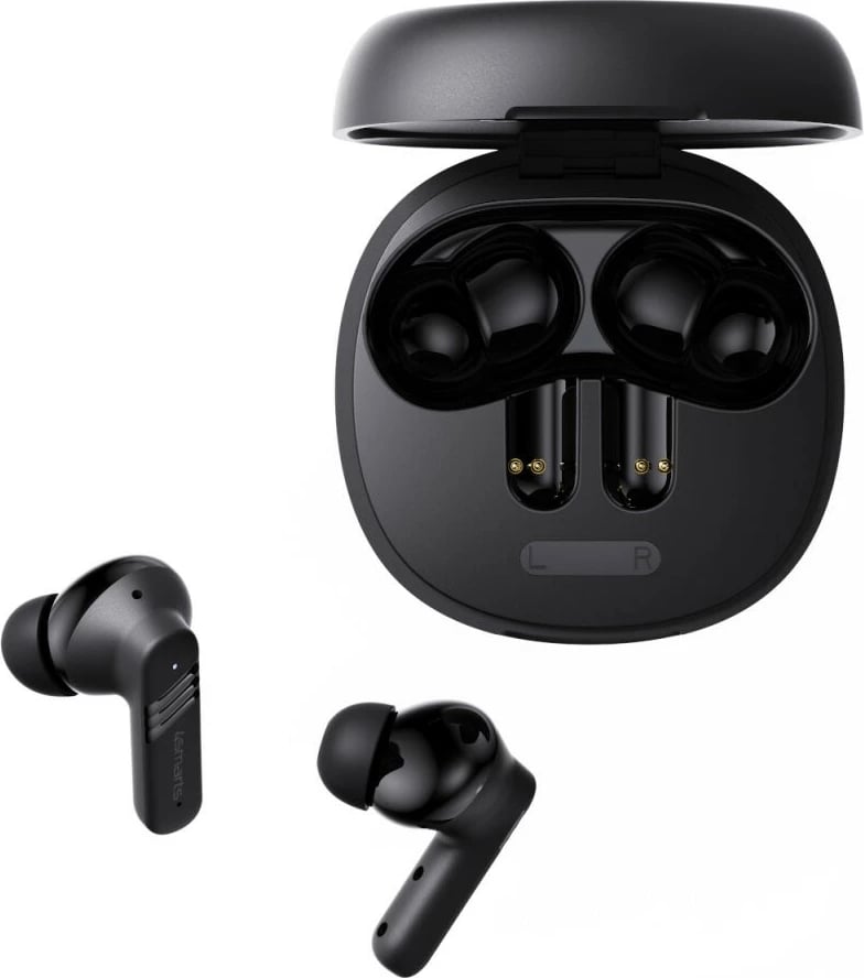 Kufje TWS 4smarts SkyBuds Screen Pro ANC, Bluetooth 5.4, ekran, të zeza