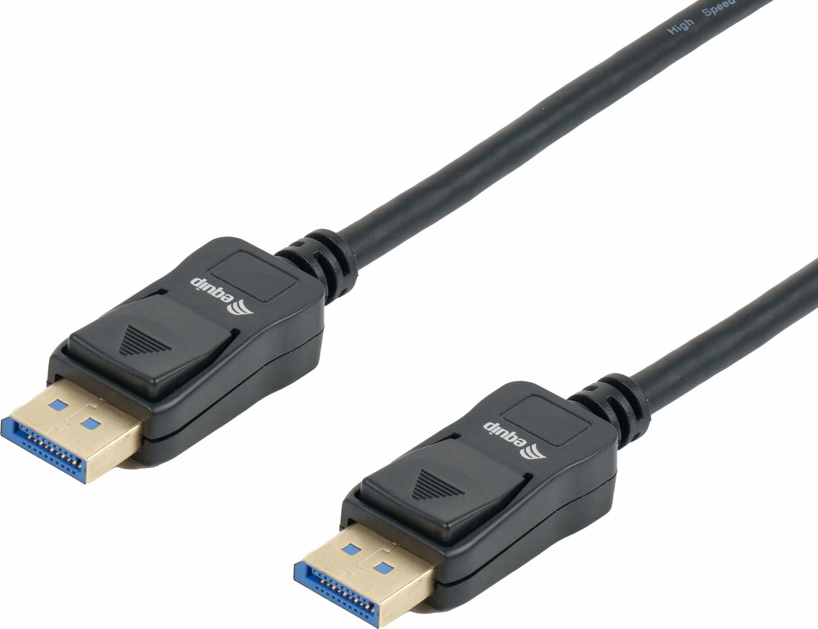 Kabllo DisplayPort 2.1 Equip, 1.0m, 16K/60Hz, 40Gbps, e zezë