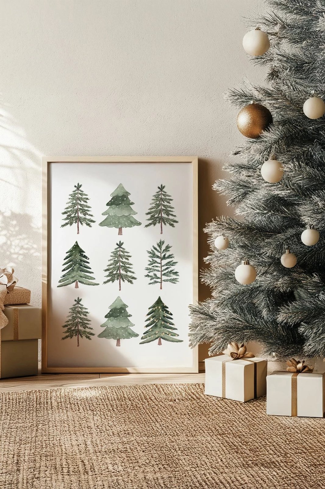 Pikturë dekorative me kornizë, Wallity, Nwyearsngmdl47, shumëngjyrëshe, 33x48cm