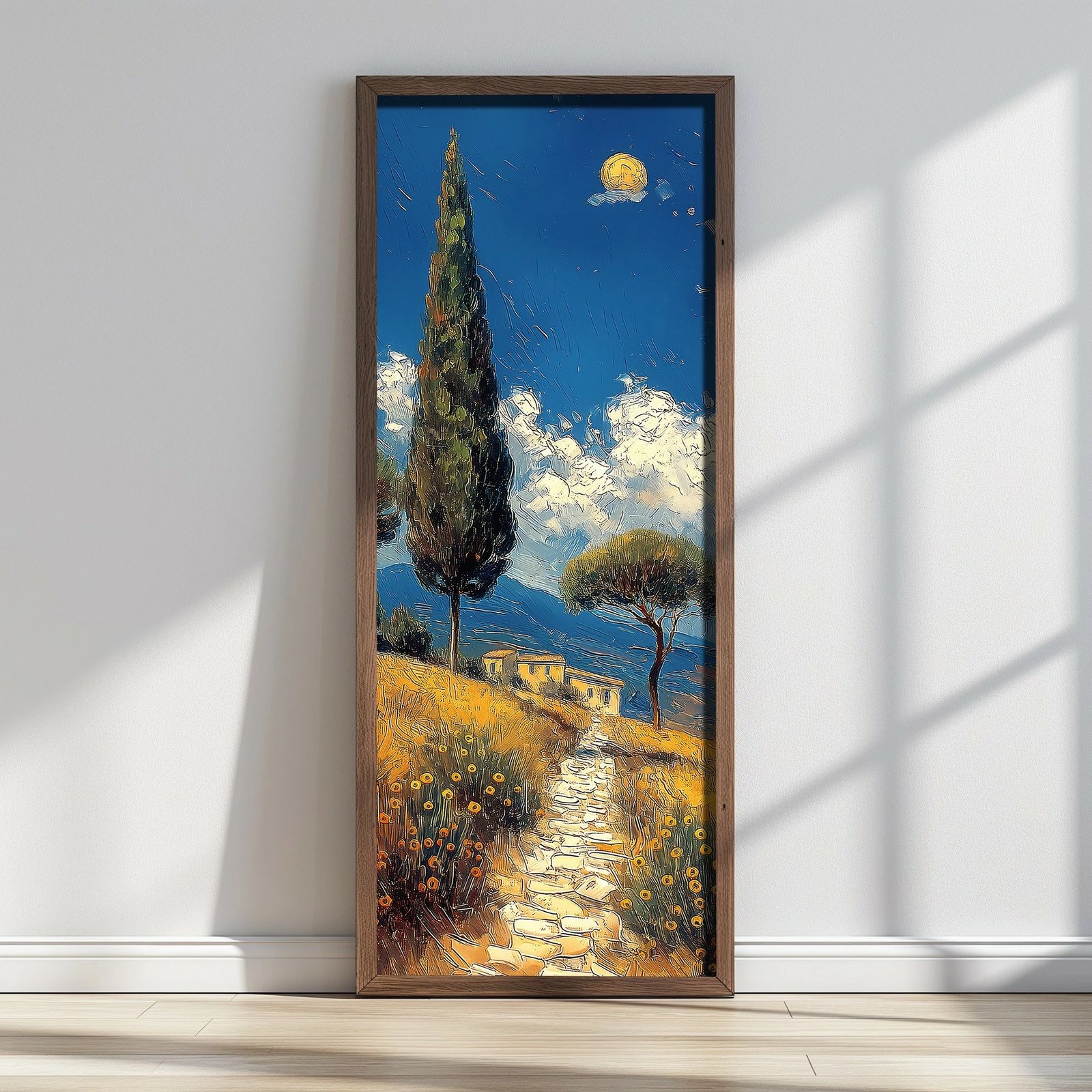 Pikturë dekorative me kornizë MDF, shumëngjyrëshe, LONG010-S/120-40