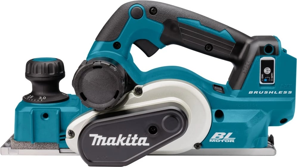 Hobel me bateri Makita DKP181ZJ, 18V, Li-Ion, zi/turkuaz