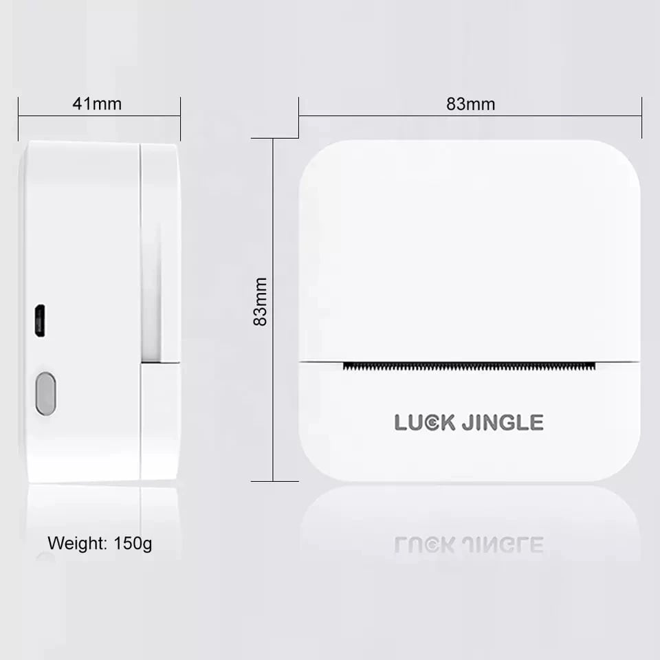 Printer termal për foto & etiketa, i bardhë