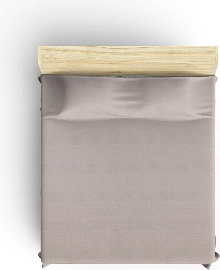 Çarçaf Double Pique, ngjyrë kafe, 220x240cm, L'essentiel