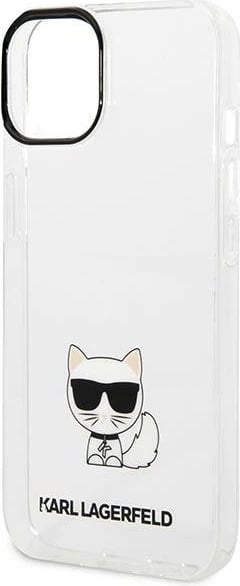 Mbështjellës Karl Lagerfeld KLHCP14MCTTR për iPhone 14 Plus 6.7", transparent Choupette Body