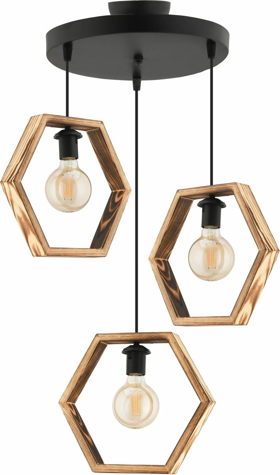 Llambë varëse Opviq, Hexagon Triple B, natyrale/zezë