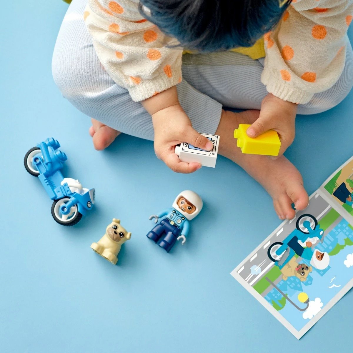 Set lodrash LEGO DUPLO Police Motorcycle 10967, për fëmijë, 5 pjesë, Blu Set lodrash LEGO DUPLO Police Motorcycle 10967, për fëmijë, 5 pjesë, Blu