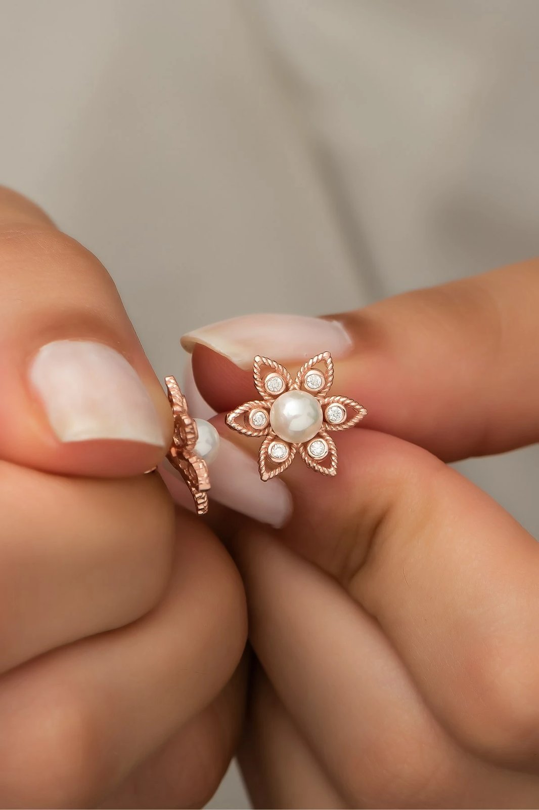 Vathë argjendi ngjyrë rozë gold Jumeon, NRZ99455