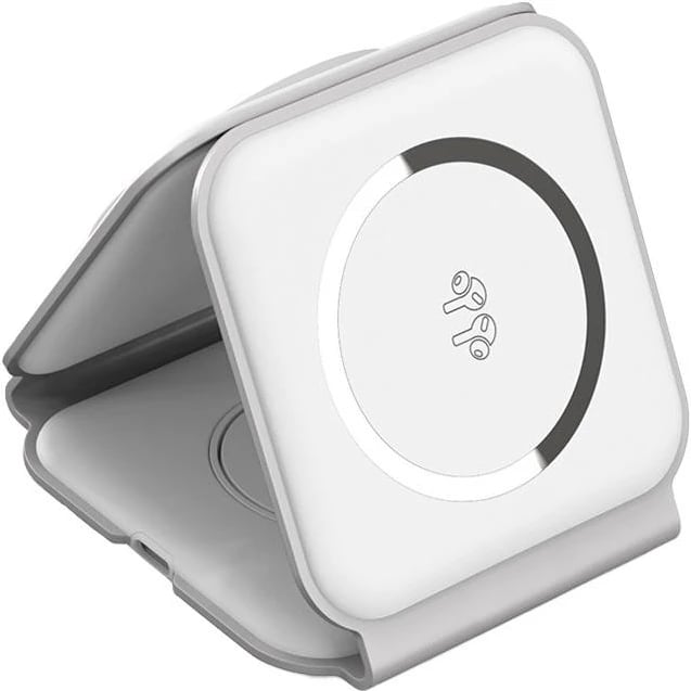Karikues wireless 3-në-1 Choetech T588-F, 15W, i bardhë