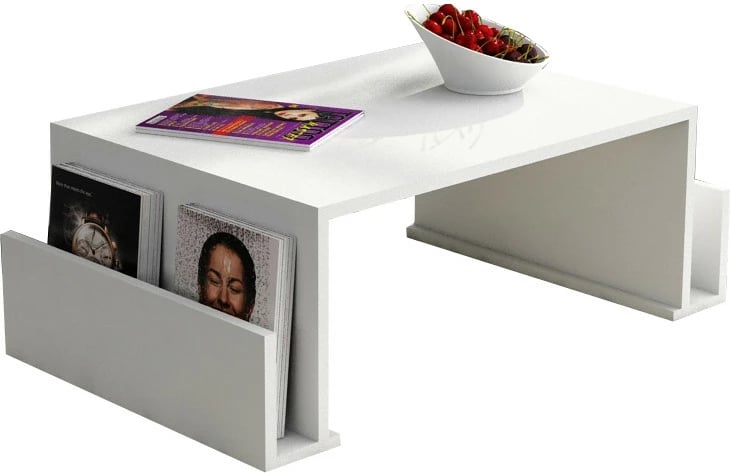 Tavolinë kafeje Hanah Home, Magazin, e bardhë