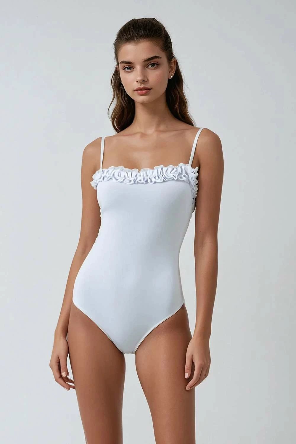 Rroba banje Jumeon, Falbel, ngjyrë ecru