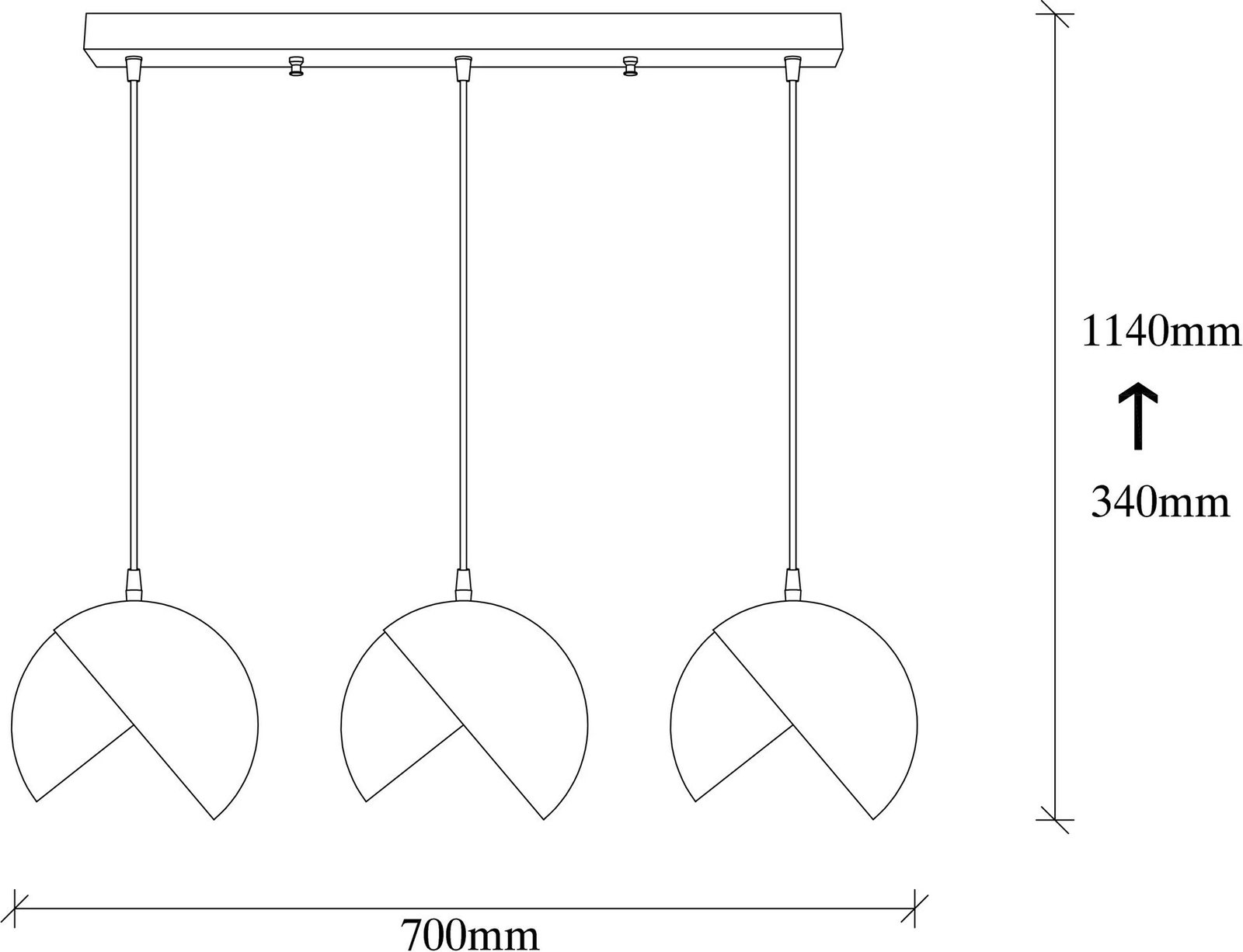 Llambë tavani Opviq, Berceste - 252-S1, e zezë dhe ari