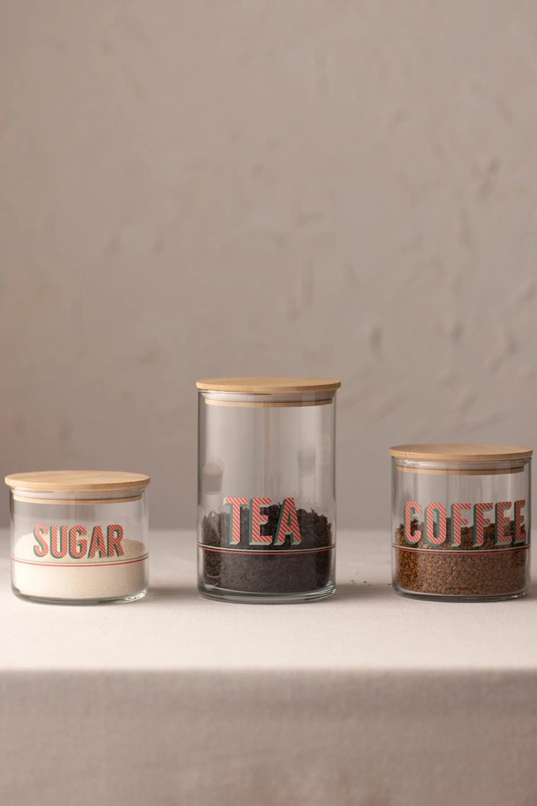 Set kavanozash (3 copë), Hermia Concept, retro