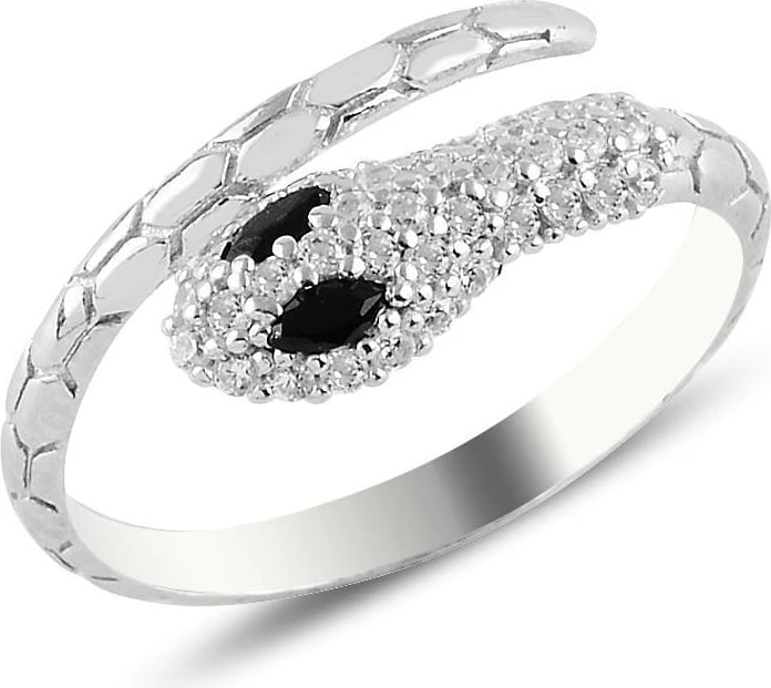 Unazë argjendi Jumeon, 10861SYH, ngjyrë rozë ari dhe e zezë