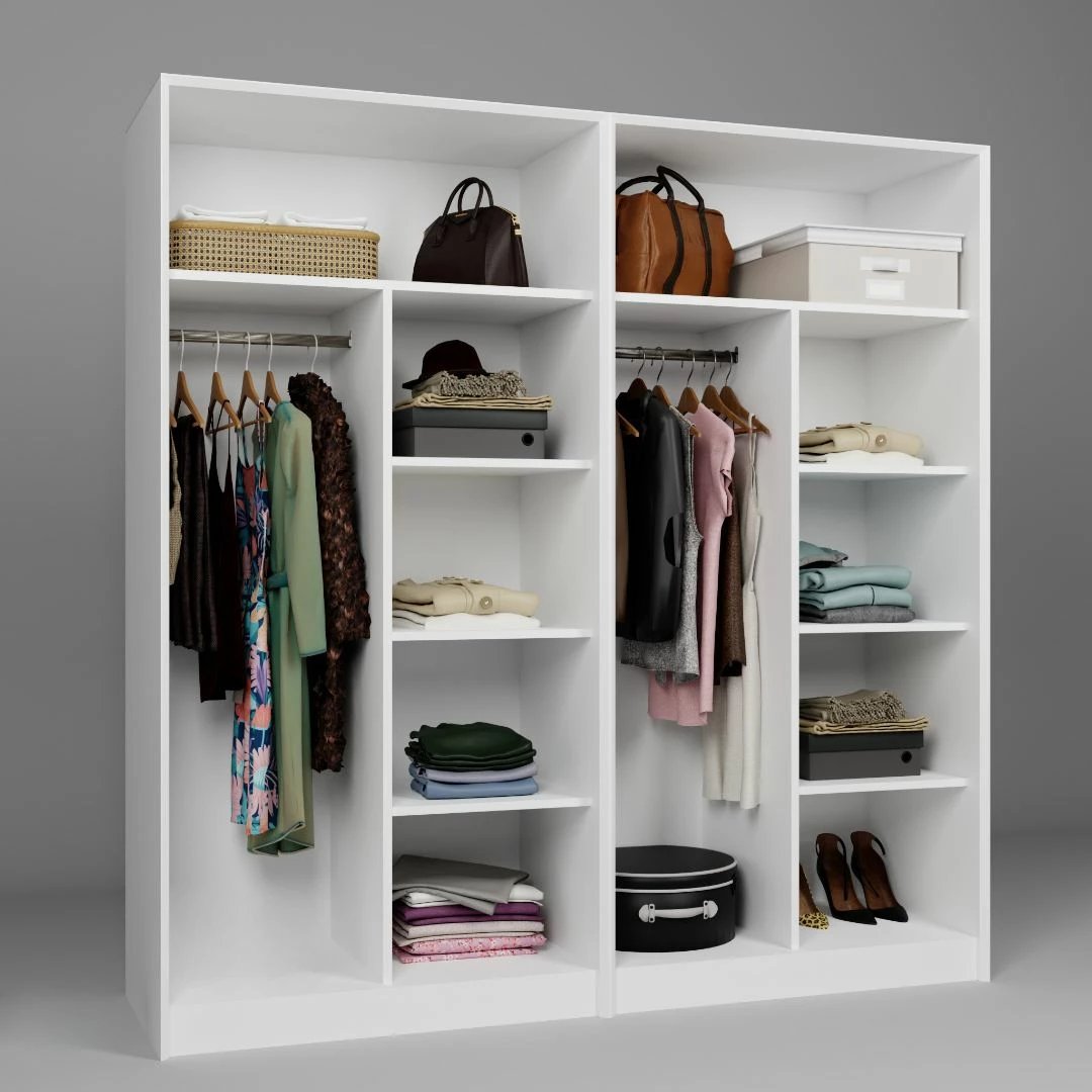 Dollap i bardhë për rroba, Skye Decor, Lucas 1600-87