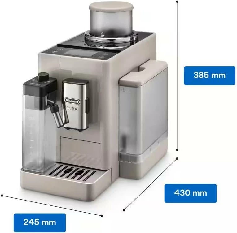 Makinë kafeje DeLonghi Rivelia EXAM440.55.BG 19 bar ekran me ngjyra 3.5" LatteCrema Sandy Cream
