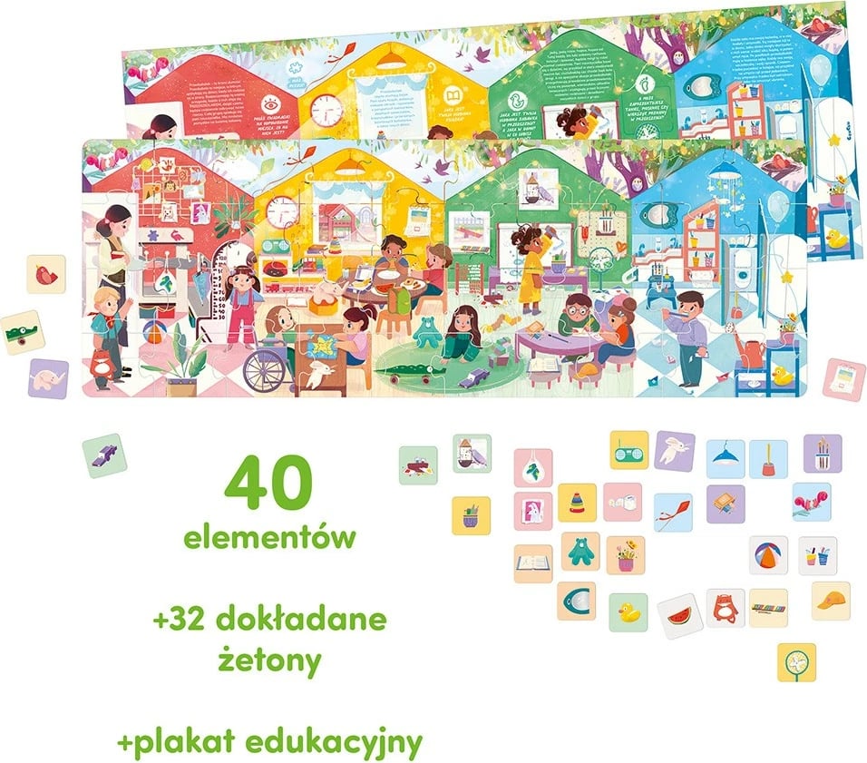 Puzzle edukativ CzuCzu 4027, 40 pjesë, për fëmijë, shumëngjyrësh, set