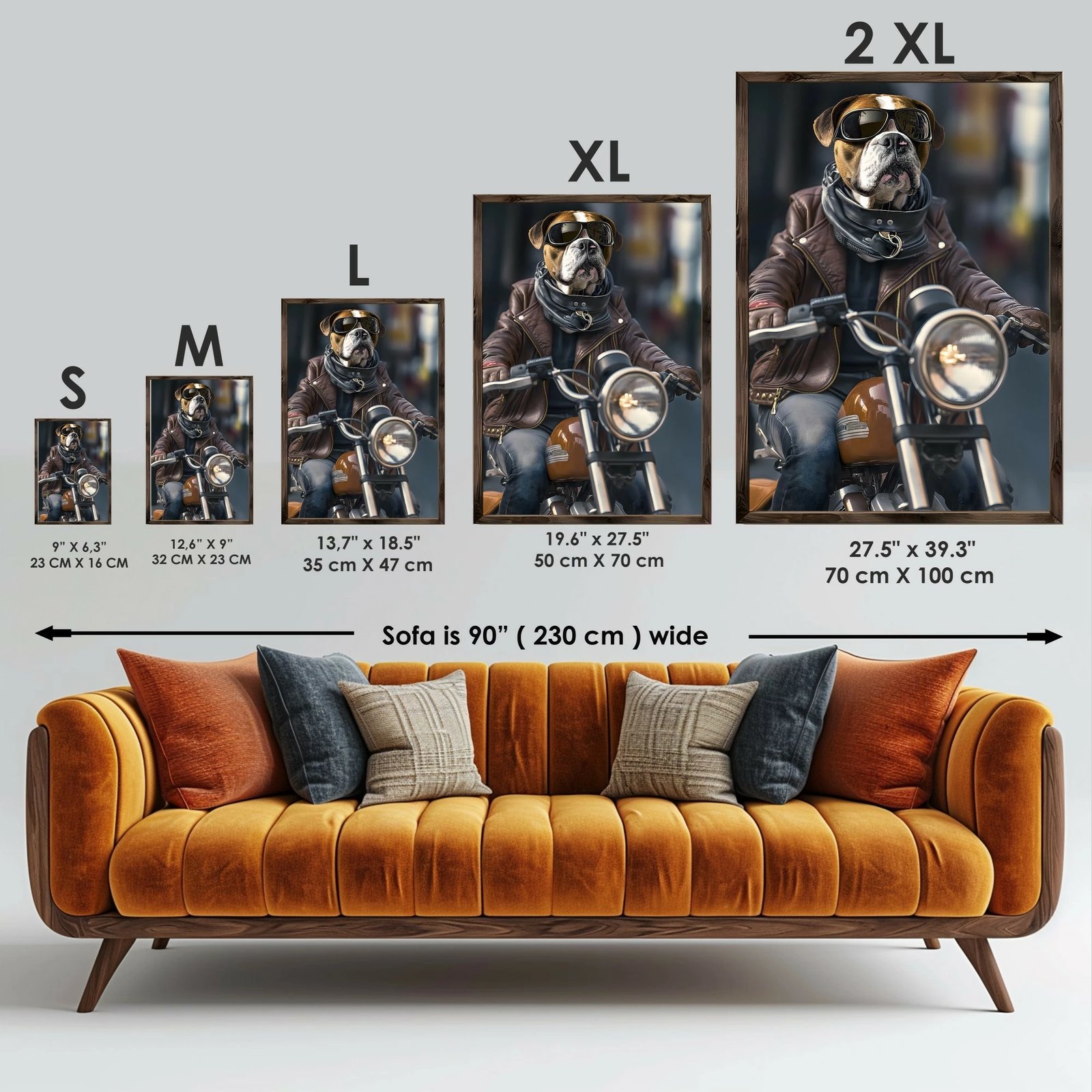 Pikturë dekorative me kornizë, MDF, Wallity, GE052-L