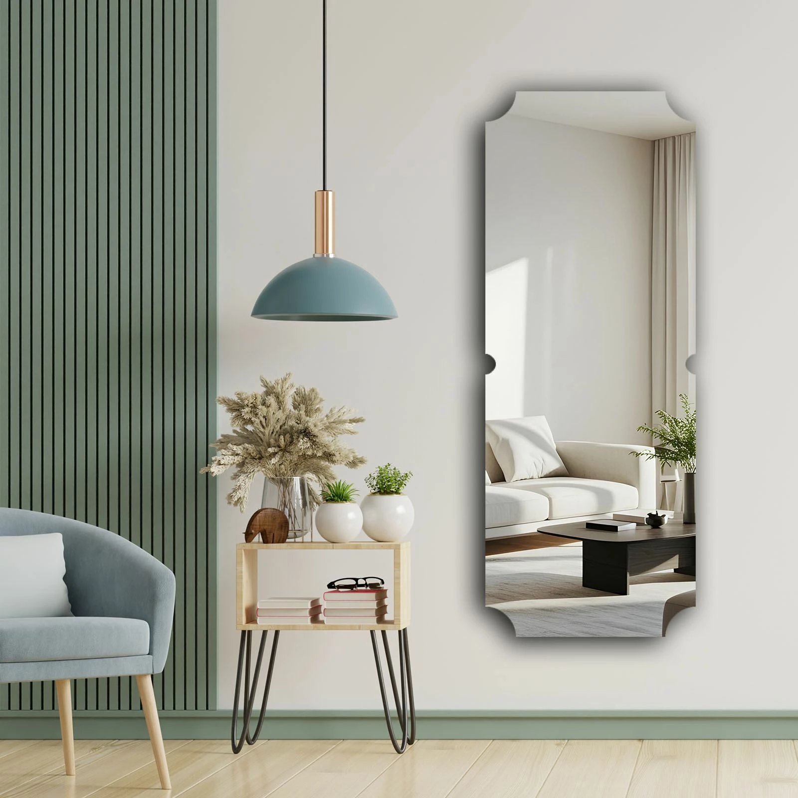 Pasqyrë dekorative Skye Decor, multikolor, 52x135cm