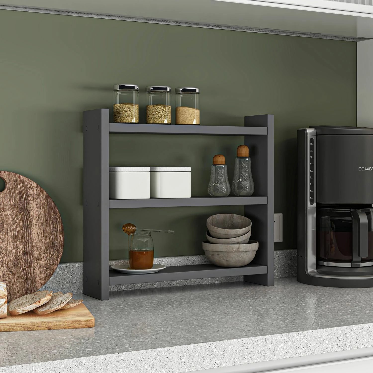 Raft kuzhine Hanah Home, ngjyrë antracit, Cosmic