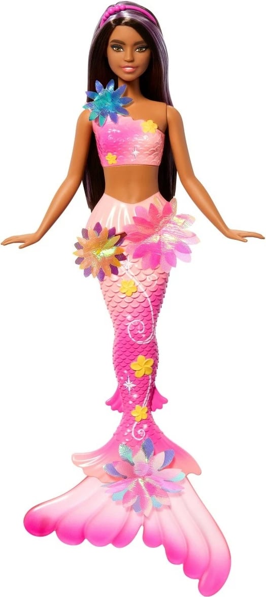 Kukull Barbie Mattel Blooming Flowers, sirenë, JDM71/JDM73