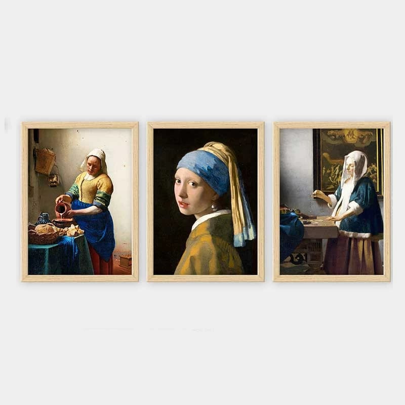 Pikturë dekorative me kornizë (3 copë), Wallity, 3NTC_UN1015467_3545