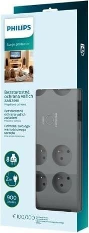 Kasë Philips SPN3180A/60, 8 dalje, 2m, Gri