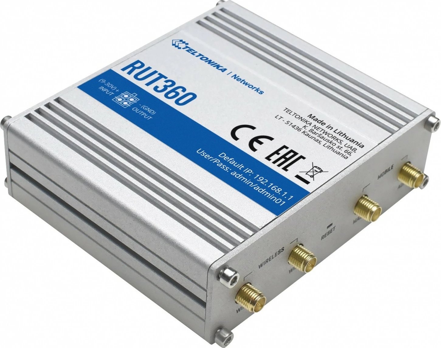 Router TELTONIKA RUT360, LTE Cat 6, 3G, WiFi, Ethernet, Alumini