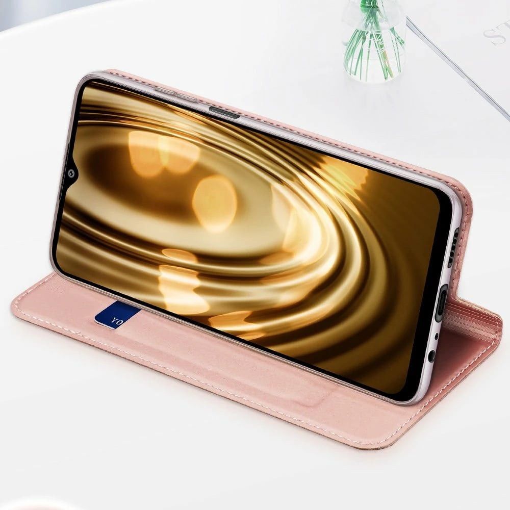 Mbështjellës Dux Ducis Skin Pro Bookcase për Samsung Galaxy A03s, ari