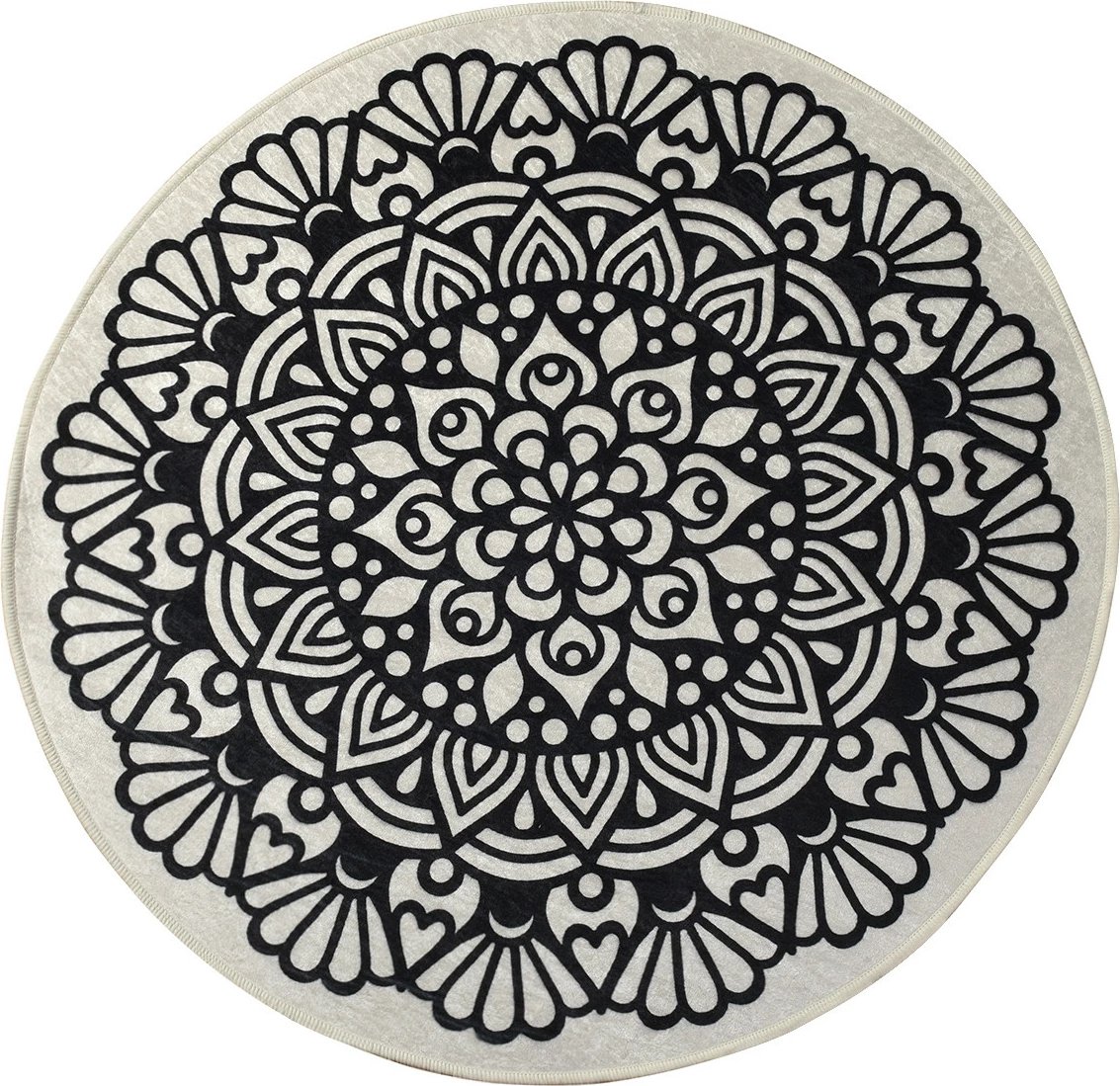 Qilim i rrumbullakët, shumëngjyrësh, 100 cm, Conceptum Hypnose, Kozzy