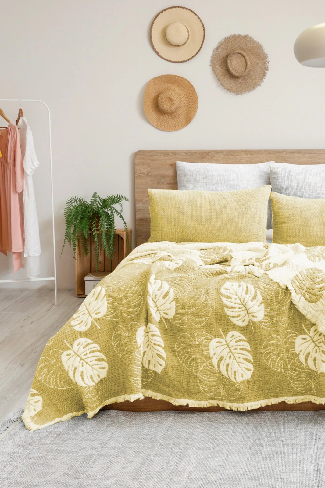 Set piké dopio, ngjyrë e verdhë, L'essentiel, Forest