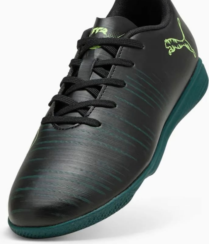 Atlete futsalli për fëmijë Puma, të zeza