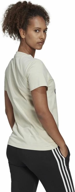 Maicë adidas për femra, ngjyrë krem