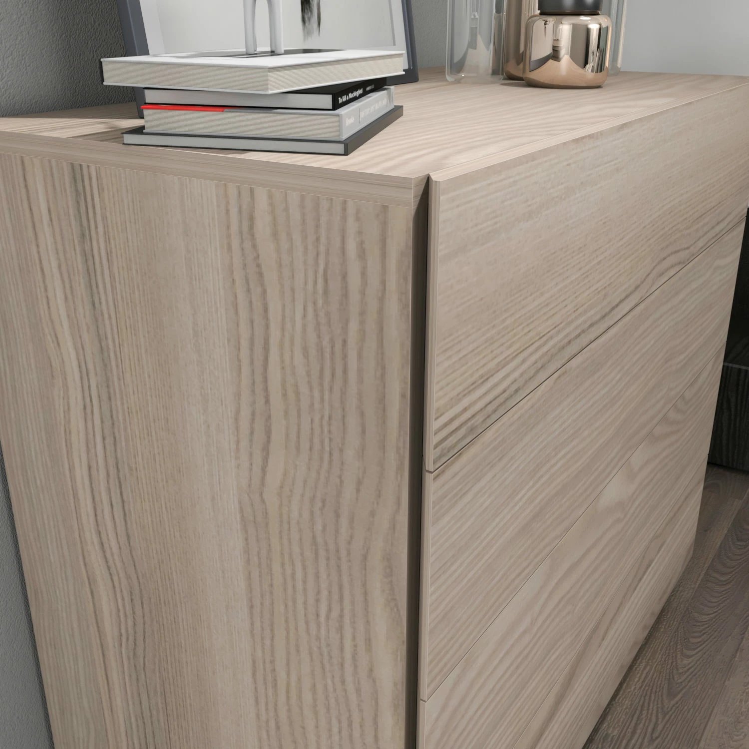 Komodë Skye Decor, vija, ngjyrë Cordoba