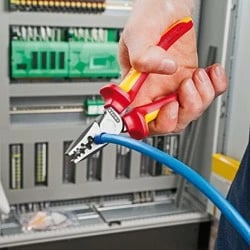 Vegël krimpimi Knipex KP-9771180, 180mm, dorezë e kuqe