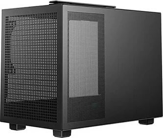 Kasë DeepCool CH160, Mini-ITX, xham i temperuar, SFF, e zezë
