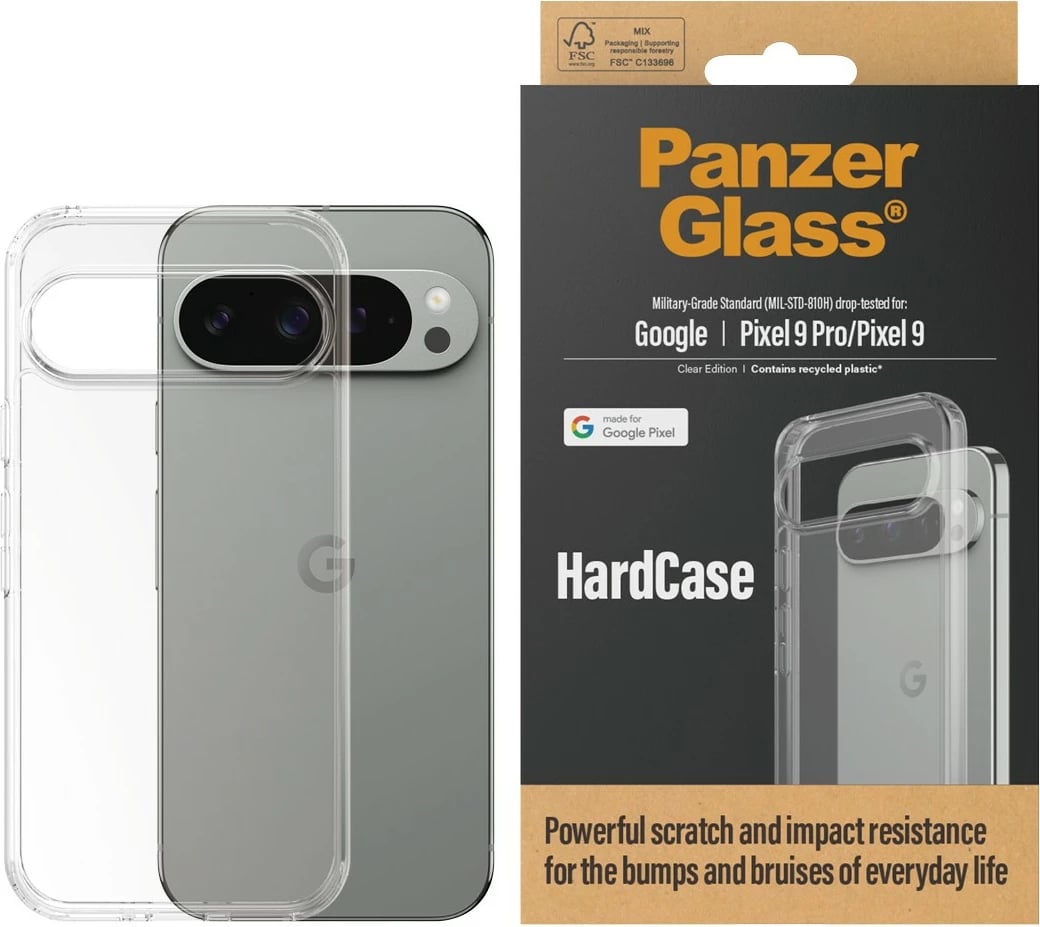Mbështjellës PanzerGlass për Google Pixel 8 Pro, transparent