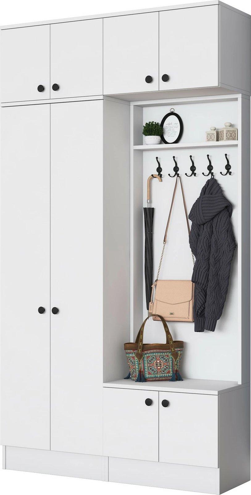 Stendë për korridor, ngjyrë e bardhë, Skye Decor, EA145 - 3841