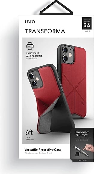 Mbështjellës UNIQ Transforma për iPhone 12 mini, e kuqe