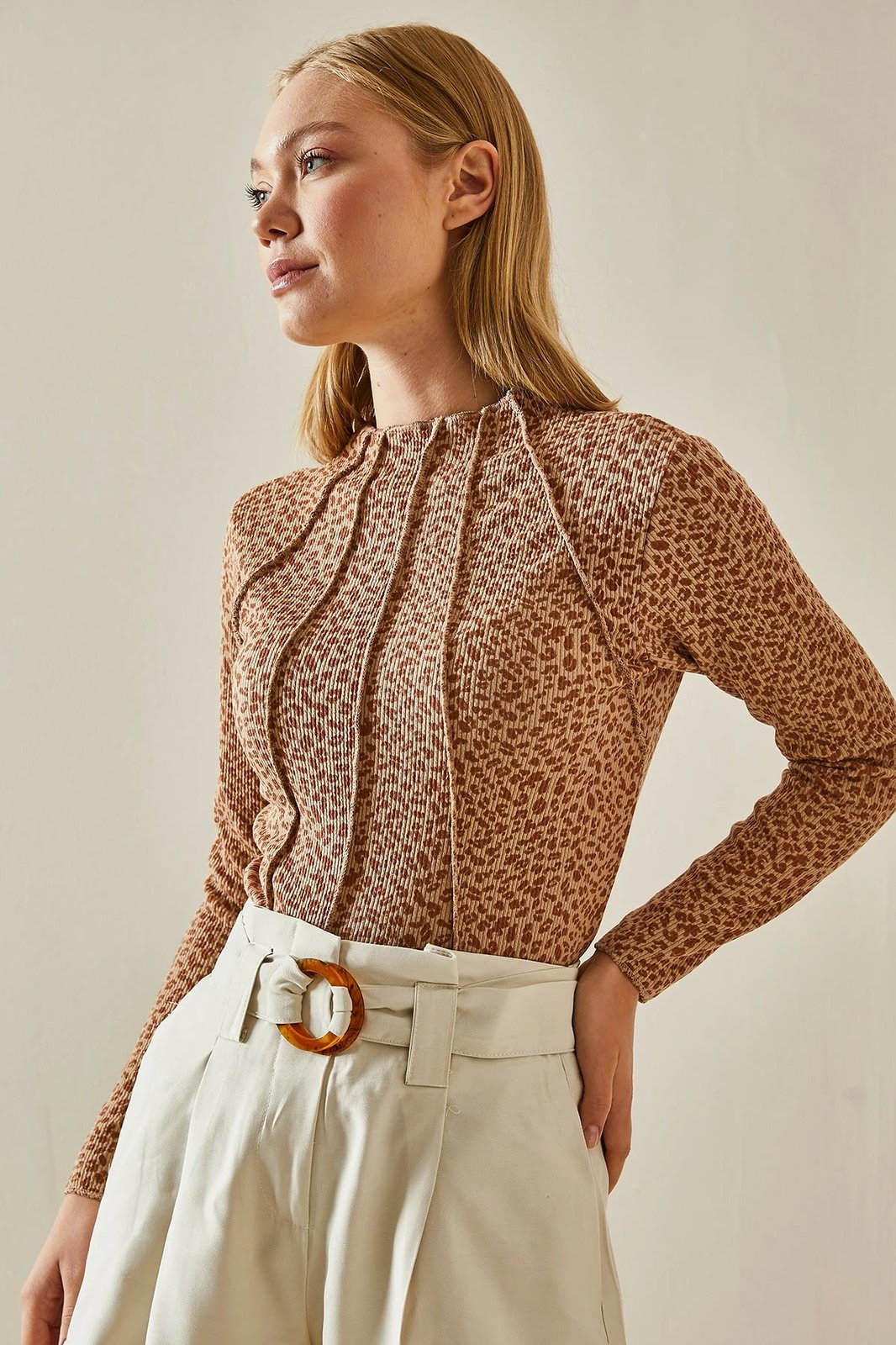 Bluze camel Jumeon, 4KXK2-47591