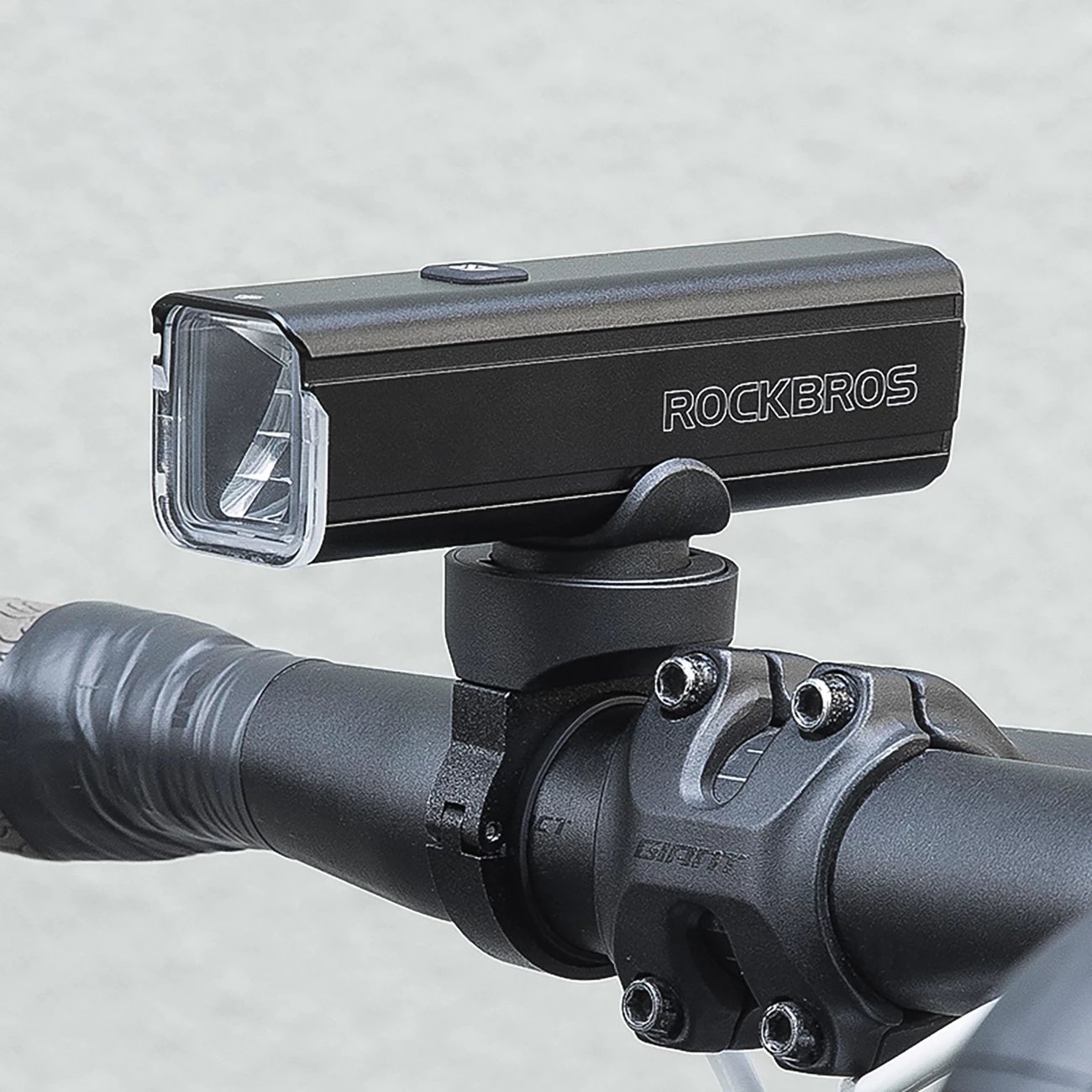 Dritë për biçikletë Rockbros 24610002001, 1000 lm, USB-C, e zezë, set me kabllo