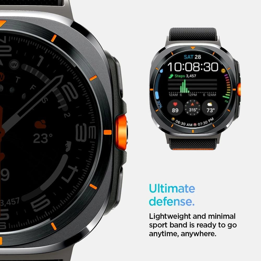 Rrip Spigen Fit Lite për Galaxy Watch Ultra 47mm, i zi