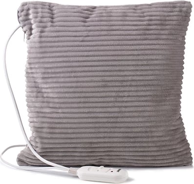 Jastëk ngrohës elektrik, Adler MS 7429, 38x38 cm, 2 nivele temperature, 80W max, gri