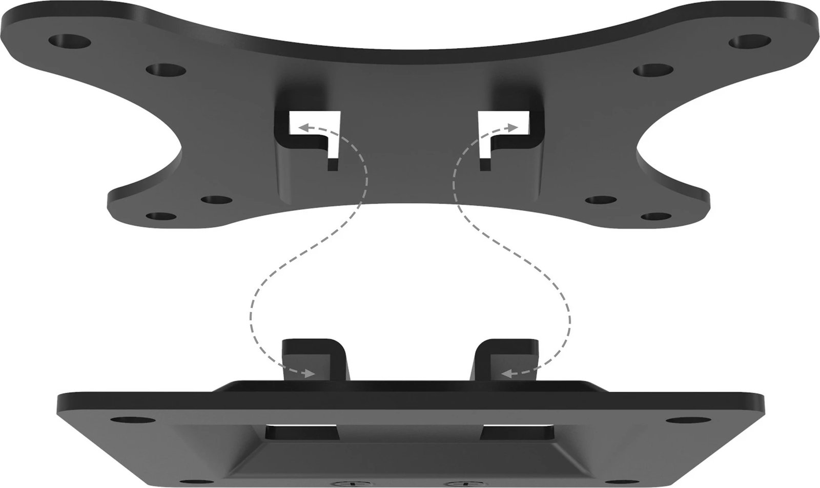 Mbajtëse muri për monitor Digitus universal, deri 32 inç, VESA 75x75/100x100, e zezë